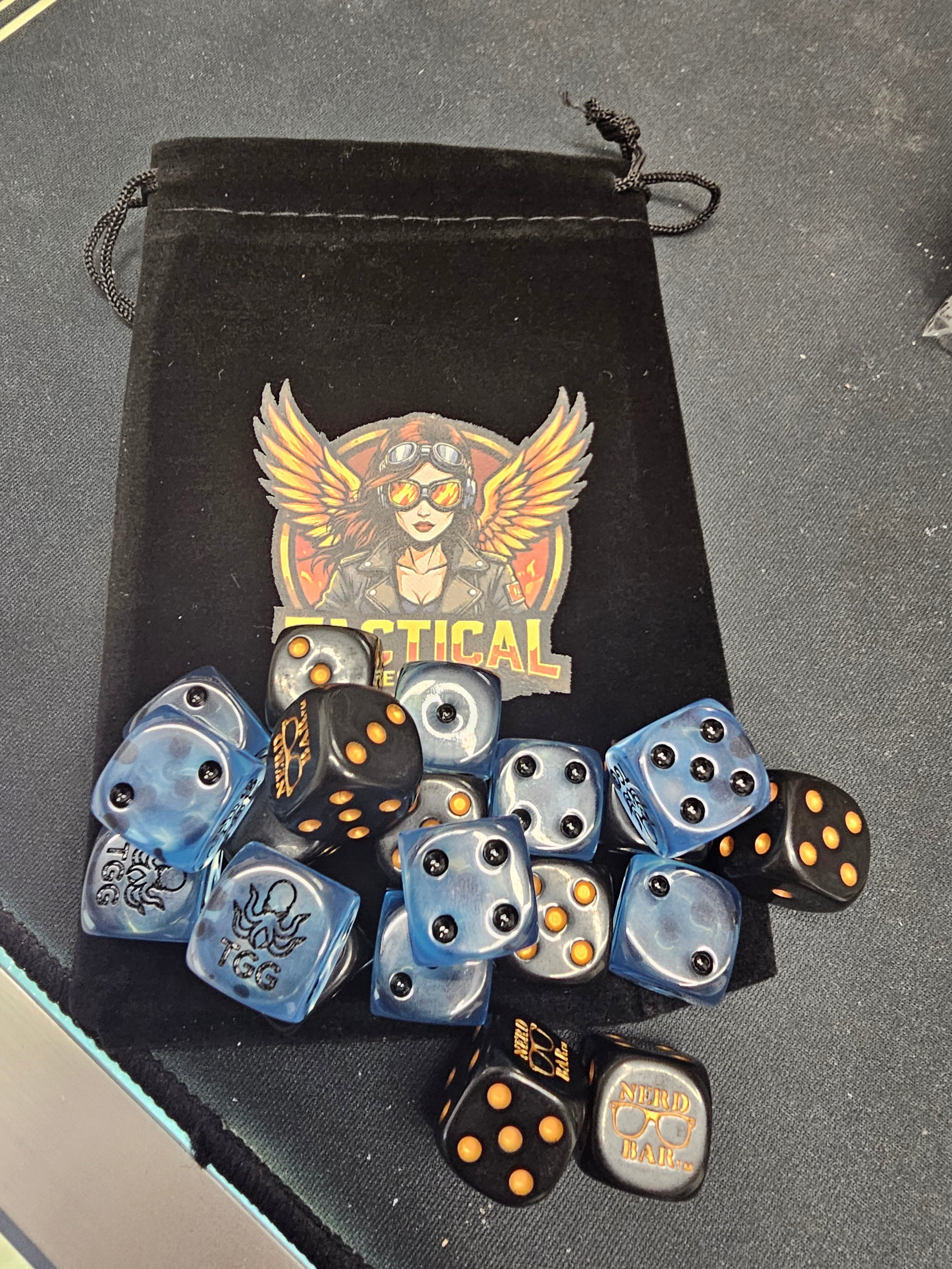 Tactical Games & Gear Dice & Dice Bag Combo