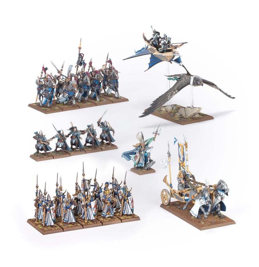 Warhammer The Old War- High Elf Realms Battle March Army